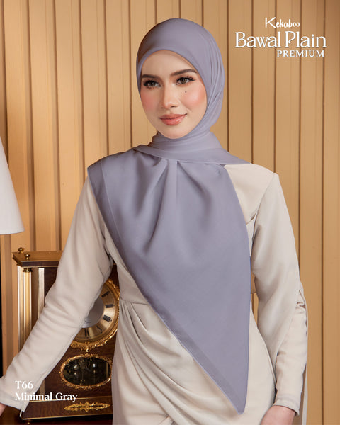 BAWAL PLAIN COTTON PREMIUM (T66 MINIMAL GRAY)