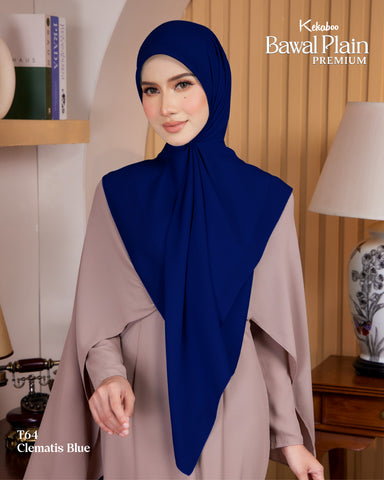 BAWAL PLAIN COTTON PREMIUM (T64 CLEMATIS BLUE)