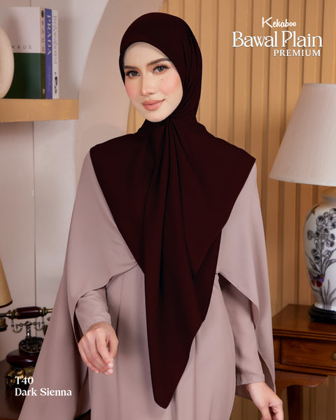 BAWAL PLAIN COTTON PREMIUM (T40 DARK SIENNA)