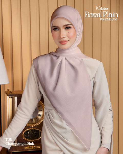 BAWAL PLAIN COTTON PREMIUM (T38 CHAMPAGNE PINK)