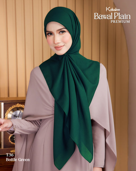BAWAL PLAIN COTTON PREMIUM (T36 BOTTLE GREEN)