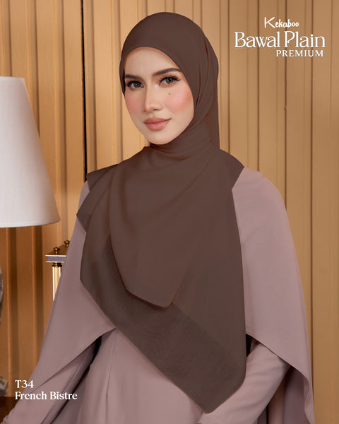 BAWAL PLAIN COTTON PREMIUM (T34 FRENCH BISTRE)