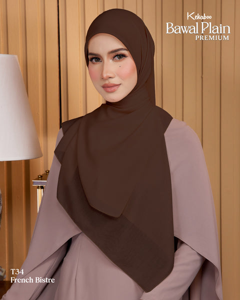 BAWAL PLAIN COTTON PREMIUM (T34 FRENCH BISTRE)