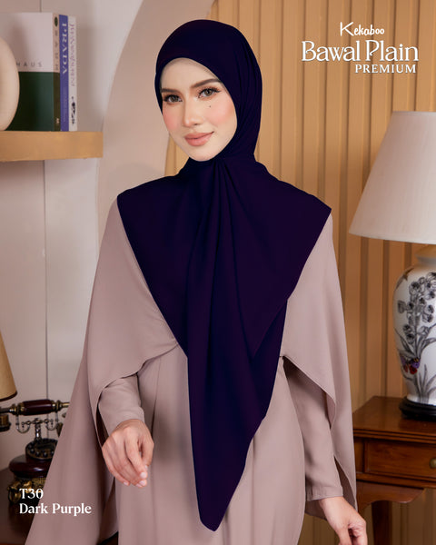 BAWAL PLAIN COTTON PREMIUM (T30 DARK PURPLE)