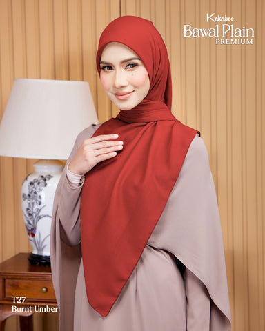 BAWAL PLAIN COTTON PREMIUM (T27 BURNT UMBER)