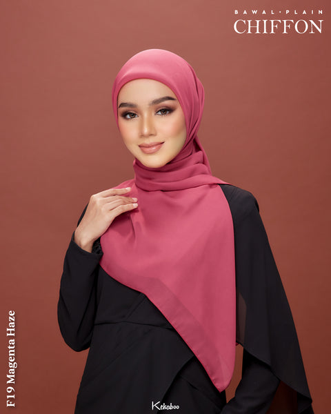 KEKABOO EASYWEAR CHIFFON PLAIN (F19 MAGENTA HAZE)