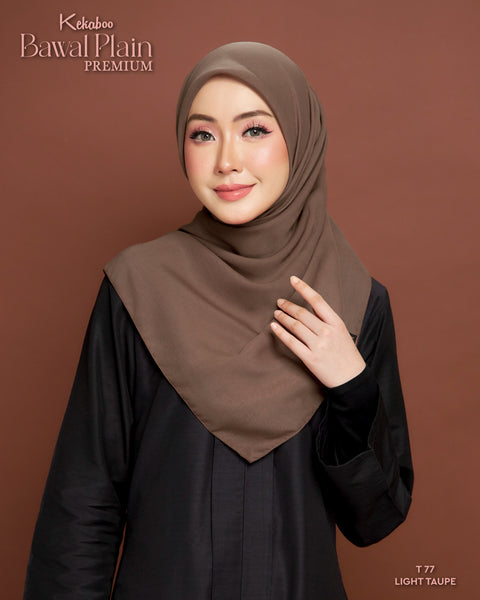 BAWAL PLAIN COTTON PREMIUM (T77 LIGHT TAUPE)
