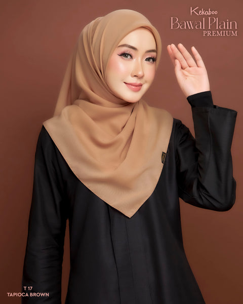 BAWAL PLAIN COTTON PREMIUM (T17 TAPIOCA BROWN)