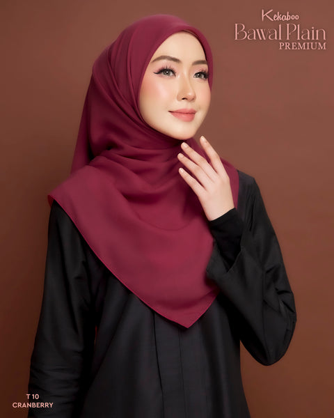 BAWAL PLAIN COTTON PREMIUM (T10 CRANBERRY)