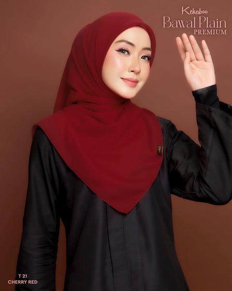 BAWAL PLAIN COTTON PREMIUM (T21 CHERRY RED)