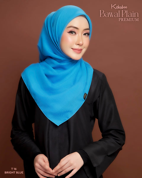 BAWAL PLAIN COTTON PREMIUM (T16 BRIGHT BLUE)