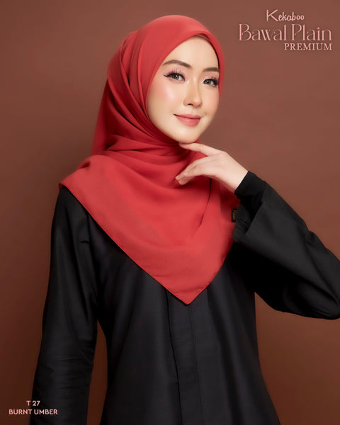 BAWAL PLAIN COTTON PREMIUM (T27 BURNT UMBER)