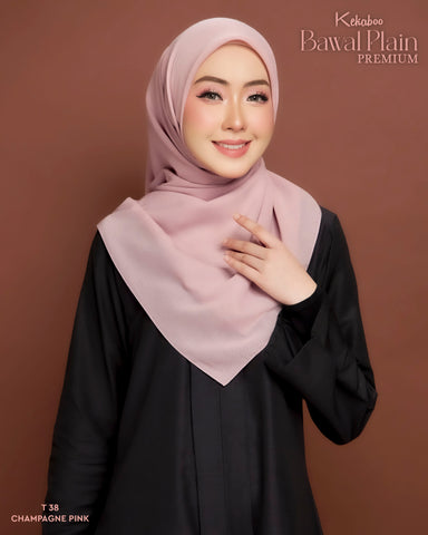 BAWAL PLAIN COTTON PREMIUM (T38 CHAMPAGNE PINK)