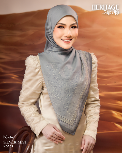 KEKABOO HERITAGE SILVER MIST (K0462) - TUDUNG KEKABOO - LIMITED AND EXCLUSIVE