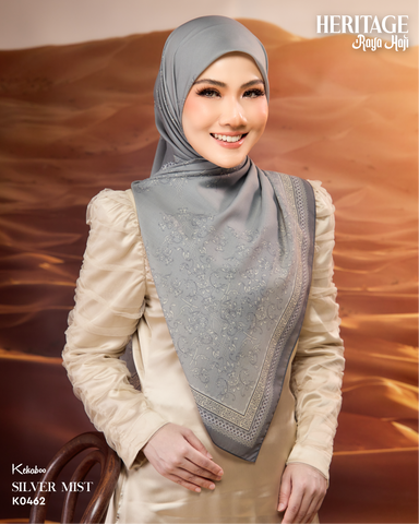 KEKABOO HERITAGE SILVER MIST (K0462) - TUDUNG KEKABOO - LIMITED AND EXCLUSIVE