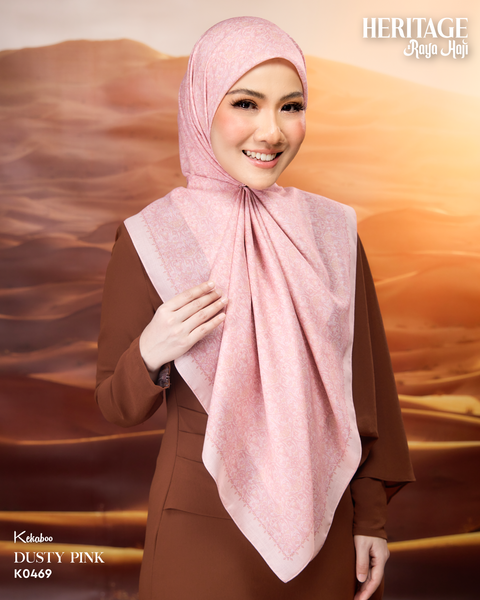 KEKABOO HERITAGE DUSTY PINK (K0469) - TUDUNG KEKABOO - LIMITED AND EXCLUSIVE