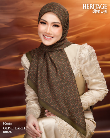 KEKABOO HERITAGE OLIVE EARTH (K0474) - TUDUNG KEKABOO - LIMITED AND EXCLUSIVE