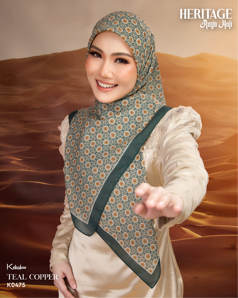 KEKABOO HERITAGE TEAL COPPER (K0475) - TUDUNG KEKABOO - LIMITED AND EXCLUSIVE