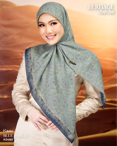 KEKABOO HERITAGE BLUE PAISLEY (K0480) - TUDUNG KEKABOO - LIMITED AND EXCLUSIVE