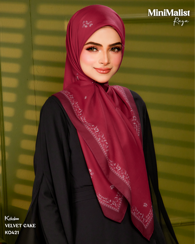 KEKABOO MINIMALIST RAYA VELVET CAKE (K0421)