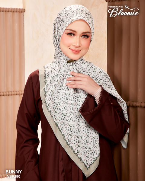 VANILA SCARVES BLOOMIE BUNNY (VSP290) - TUDUNG KEKABOO - LIMITED AND EXCLUSIVE
