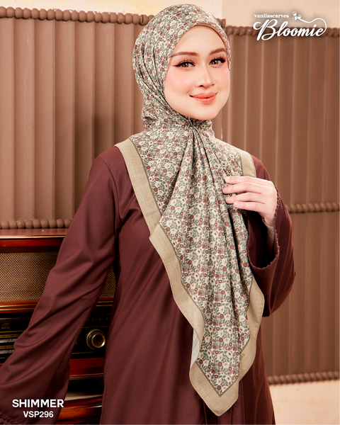 VANILA SCARVES BLOOMIE SHIMMER (VSP296) - TUDUNG KEKABOO - LIMITED AND EXCLUSIVE