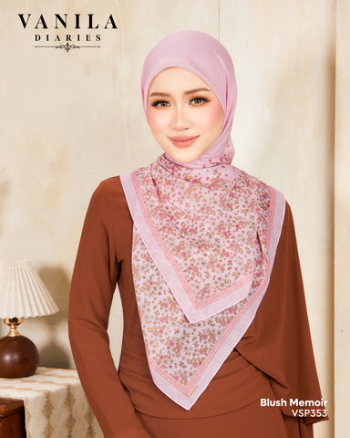 VANILA SCARVES DIARIES BLUSH MEMOIR (VSP353) - TUDUNG KEKABOO - LIMITED AND EXCLUSIVE