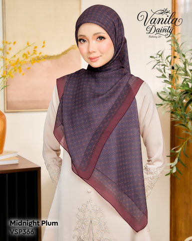 VANILA SCARVES DAINTY MIDNIGHT PLUM (VSP366)
