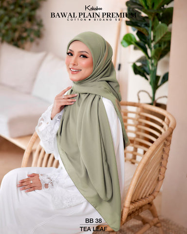 BAWAL PLAIN PREMIUM COTTON B58 (BB38 TEA LEAF)