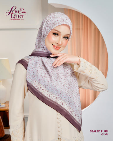 VANILA SCARVES LOVE LETTER SEALED PLUM (VSP426)