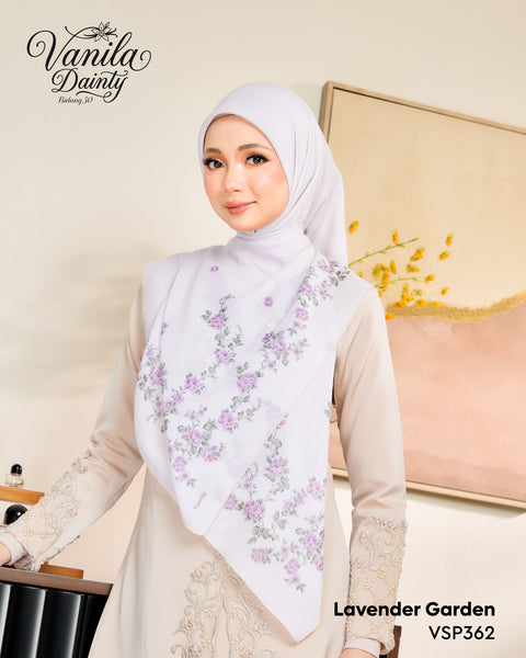 VANILA SCARVES DAINTY LAVENDER GARDEN (VSP362)