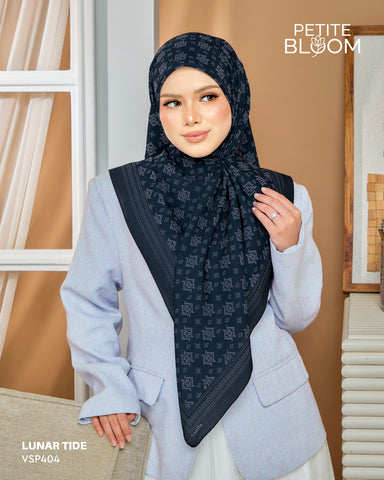 VANILA SCARVES PETITE BLOOM LUNAR TIDE (VSP404) - TUDUNG KEKABOO - LIMITED AND EXCLUSIVE