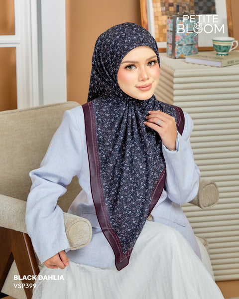 VANILA SCARVES PETITE BLOOM BLACK DAHLIA (VSP399)
