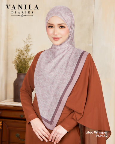 VANILA SCARVES DIARIES LILAC WHISPER (VSP352) - TUDUNG KEKABOO - LIMITED AND EXCLUSIVE