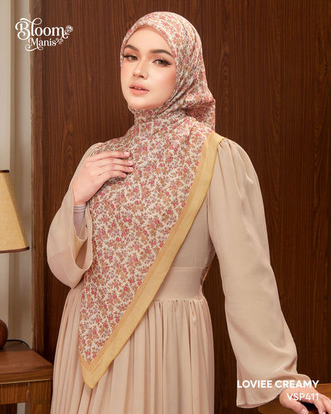VANILA SCARVES BLOOM MANIS LOVIEE CREAMY (VSP411)
