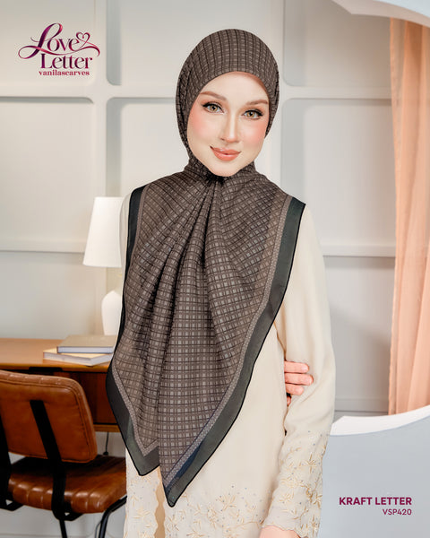 VANILA SCARVES LOVE LETTER KRAFT LETTER (VSP420)