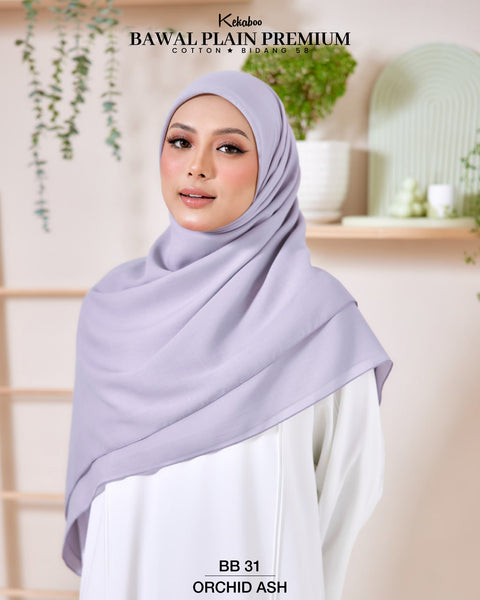 BAWAL PLAIN PREMIUM COTTON B58 (BB31 ORCHID ASH)