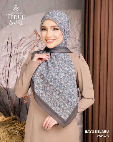 VANILA SCARVES TEDUH SURI BAYU KELABU (VSP378)