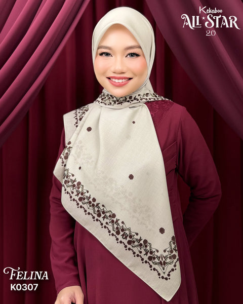 KEKABOO ALL STAR 2.0 FELINA (K0307) - TUDUNG KEKABOO - LIMITED AND EXCLUSIVE