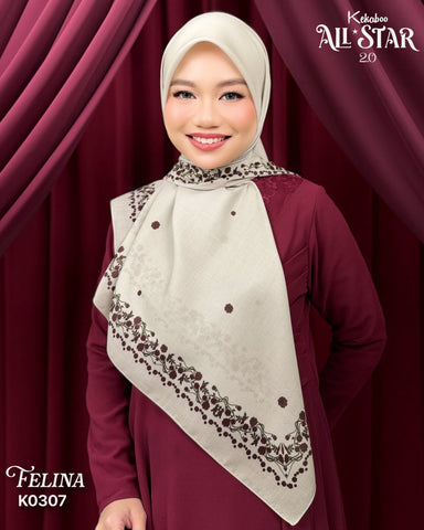 KEKABOO ALL STAR 2.0 FELINA (K0307) - TUDUNG KEKABOO - LIMITED AND EXCLUSIVE