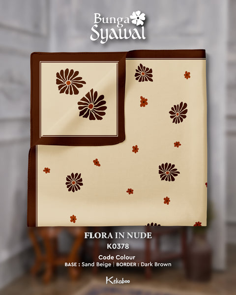 KEKABOO BUNGA SYAWAL FLORA IN NUDE (K0378) - TUDUNG KEKABOO - LIMITED AND EXCLUSIVE