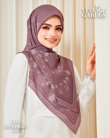 KEKABOO VINTAGE GARDEN ELUNA ROSE (K0432) - TUDUNG KEKABOO - LIMITED AND EXCLUSIVE