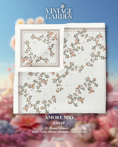 KEKABOO VINTAGE GARDEN AMORE MIO (K0429) - TUDUNG KEKABOO - LIMITED AND EXCLUSIVE