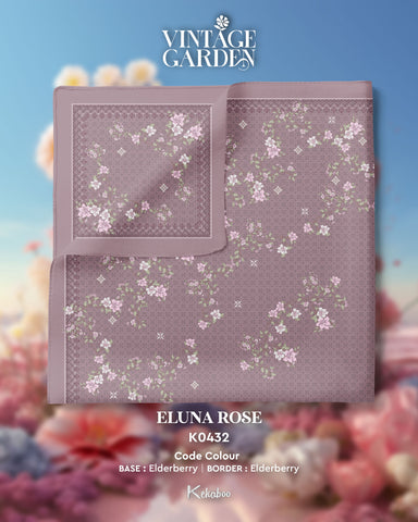 KEKABOO VINTAGE GARDEN ELUNA ROSE (K0432) - TUDUNG KEKABOO - LIMITED AND EXCLUSIVE