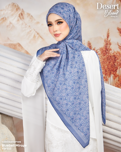 VANILA SCARVES BLUEBELL MIRAGE (VSP323) - TUDUNG KEKABOO - LIMITED AND EXCLUSIVE