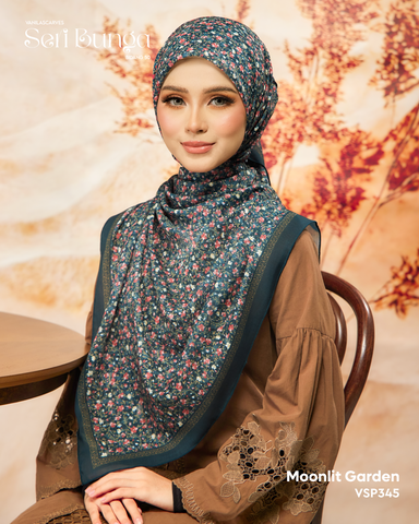VANILA SCARVES SERI MOONLIT GARDEN (VSP345) - TUDUNG KEKABOO - LIMITED AND EXCLUSIVE