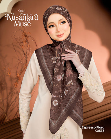 KEKABOO NUSANTARA MUSE ESPRESSO FLORA (K0533) - TUDUNG KEKABOO - LIMITED AND EXCLUSIVE