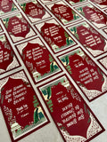 SET BURGUNDY TQ CARD