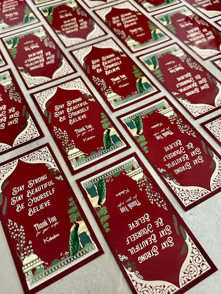 SET BURGUNDY TQ CARD