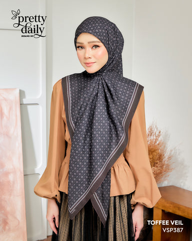 VANILA SCARVES PRETTY DAILY TOFFEE VEIL (VSP387)